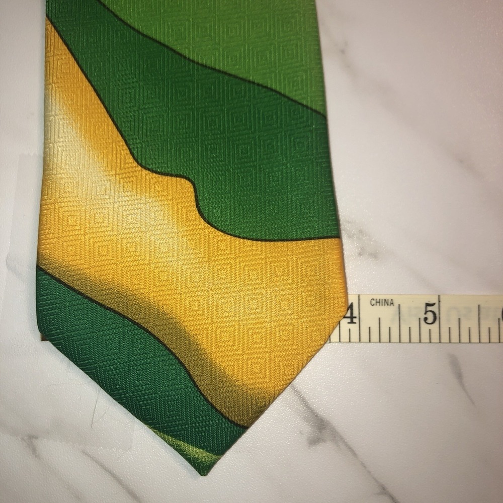 2X A ROGERS Mens The 4th Hole Golf Clubs Balls Polyester Sports Necktie Novelty - Picture 13 of 16